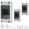 3 Pièces Coffret Boitier Electrique Etanche Exterieur Kit, IP65 Tableaux à Disjoncteurs électriques 3 Modules, pour Sites Industriels Boitier de Jonction, Utilisation à l'extérieur