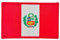 Bestickte Aufnäher mit Peru-Flagge in offiziellen Farben, gesticktes Wappen, bestickte Motorradflicken, Militärpatches (Peru-Flagge)