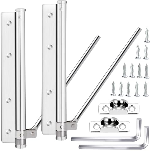2 Porte Closers, Ferme Porte Automatique, Ferme Porte à Ressort, Ferme Porte en Acier Inoxydable, Réglable Ferme Portes, Pour les Portes Intérieures et Extérieures Maison & Bureau & Hôtel(Max 40kg)