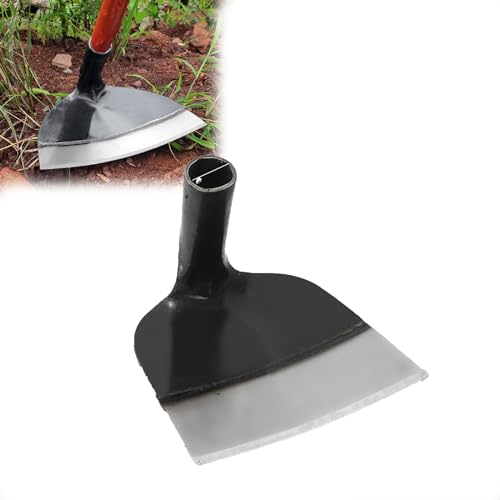 Schwere Stahl Gartenarbeit Unkraut Hacke, Edelstahl Bauernhof Hacke hohlen Kopf Garten Hacke, Garten Unkraut Hacke, Garten, Bauernhof und Hinterhof Hacken Werkzeuge (18.5cm)