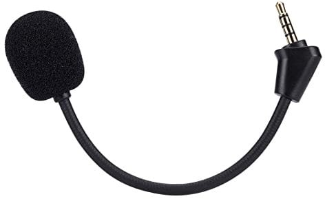 Alphatec Replacement Game Mic for HyperX Cloud II Wireless -Gaming Headset on PC PS4 PS5 Nintendo Switch, 3.5mm Detachable Boom Microphone