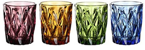ULPUDFAO Bicchiere da Vino Bicchiere d'Acqua for Il Succo di bei Birra Il Latte Vino Bevanda drinkware Set 4 Pezzi 240 ml for la Bevanda Fredda Occhiali Famiglia e Amici Festa Bicchiere da Vino Rosso