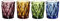 ULPUDFAO Bicchiere da Vino Bicchiere d'Acqua for Il Succo di bei Birra Il Latte Vino Bevanda drinkware Set 4 Pezzi 240 ml for la Bevanda Fredda Occhiali Famiglia e Amici Festa Bicchiere da Vino Rosso