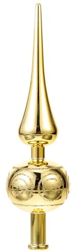 CALLARON Weihnachtsbaumspitze Gold Weihnachtsbaum Dekorativ Vintage-Baumspitze Ornament Weihnachtsbaum-Anhänger Für Zuhause Urlaub Party 9 04 5 cm 36X2. 36 Zoll