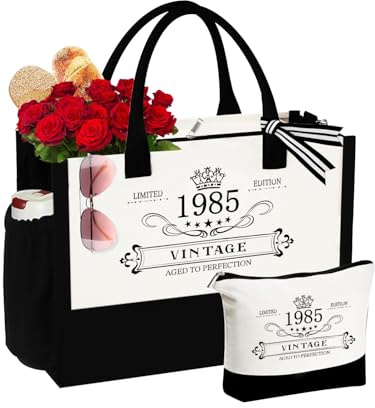 VivaJoy 40th Birthday Gifts for Women - Unique Iadies Gifts Shopping Bags, Funny Tote Bags For Women Birthday Gifts Beach Bag Mum, Friends