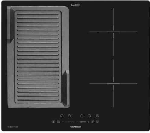 Oranier FlexX-Induktion KXI460 - Induktionskochfeld 60 cm autark mit Maxi- und Brückenfunktion & gerillte Grillplatte