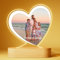 Bemaystar Regalo Donna Uomo Personalizzato - Cornice Foto LED con Messaggio e Nomi - Regali di Compleanno, Anniversario Matrimonio, Natale per Lui, Lei - Idea Romantica per Fidanzato e Fidanzata