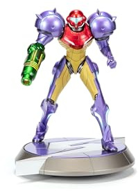 First4Figures – Metroid Prime Samus Gravity Suit, PVC-Figur, 25 cm – Collector’s Edition, Blau und Grau