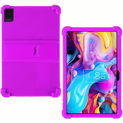 AKNICI Silicona Funda para TCL Tab 10 Gen 2 Tablet 10.4 Pulgadas, Funda Protectora con Función de Soporte para TCL Tab 10 Gen 2 Tablet 10.4 Pulgadas, Morado