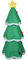 Albero di Natale Gonfiabile, Arredamento del Cantiere di Natale a Corto di 4,9 Piedi con Musica per Prato (Spina Europea 220-240v)