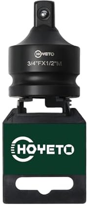 Impact Socket Adapter, 3/4 Drive Female 1/2 Male Drive Socket Reducer Wrench Adapter, Cr-Mo Steel,Socket Adapter Set for Impact Driver Conversions