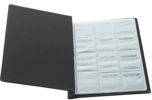 Warmhm Münzalbum mit Displayfunktion Münzsammelbuch aus Pu-material Stabiles und Langlebiges Münzenaufbewahrungsbuch Sammelorganizer für Münzen Leicht und Tragbar für Sammler