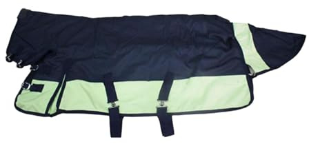 Pegciuho Winter Pferdedecke, Stalldecke, 600D Dick Gepolstert, Wärmend, Wasserabweisend, Reitbekleidung, Navy Blue L