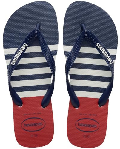 Havaianas Hav. Top Nautical Herren Zehentrenner, Wte Navy Red Apache, 45 EU