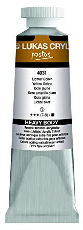 LUKAS CRYL pastos 37 ml - Acrylfarbe in Profi-Qualität - Farbton Lichter Ocker