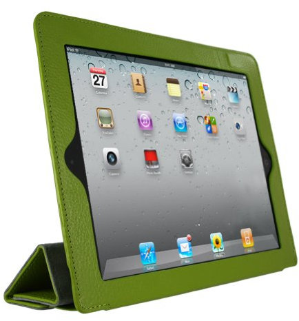 Mivizu Schutzhülle für Apple iPad 2, iPad Wifi/3G Modell 16 GB, 32 GB, 64 GB, Grün (IPAD2MVZSMRTGRN00)