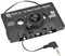 ReTrak ETCASSETTEB Retractable Stereo Cassette Adapter - Black