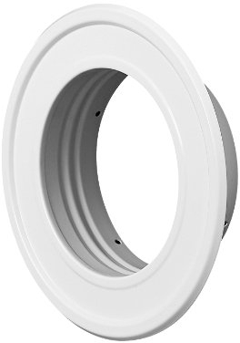 Wandrosette Wandflansch Rosette Ø 100 mm 10 cm RM weiß Flansch Alu-Flex-Rohr Thermoflex Flexrohr Aluflex Metallflansch Hitzebeständig