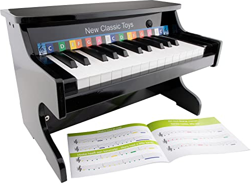 New Classic Toys - 10161 - Musikinstrument - Elektronischer Piano - Schwarz - 25 Tasten