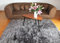 Naturasan Designer Öko Schaffell Lammfell Teppich, Hochflor, Langflor, Retro, Flokati Schaffellteppich (160x230, Dunkelgrau)
