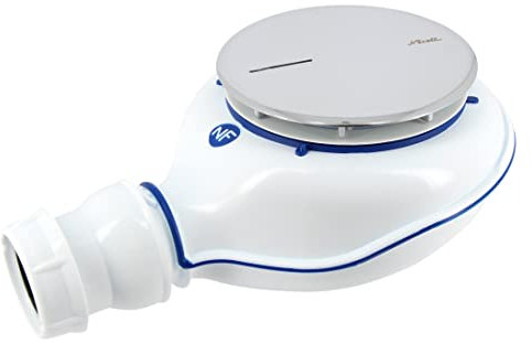 bonde de douche - d90 mm - turboflow 2 - tb21 - capot abs chromé - nicoll 0205700