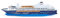 siku 1726, Kreuzfahrtschiff Mein Schiff 1, 1:1400, Metall/Kunststoff, Blau/Weiß, Nicht schwimmfähig