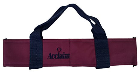 Acclaim Chatton Padded Classic 2 Bowls Nylon Carrier For Level Green Lawn Flat Short Mat Indoor & Outdoor Bowling (Burgundy/Navy)