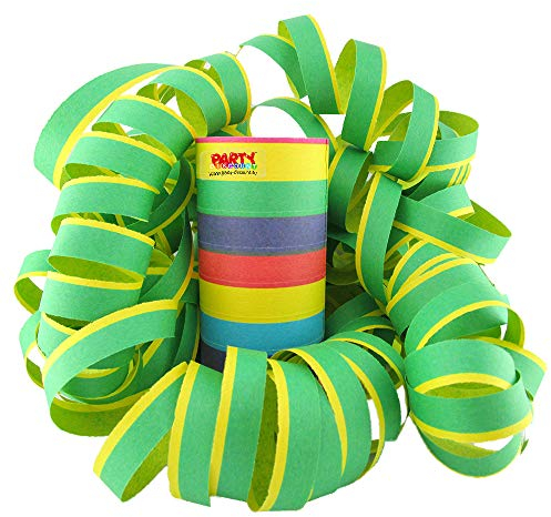 PARTY DISCOUNT ® Riesen-Luftschlangen, 15m, flammensicher, bunt