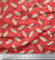 Soimoi Orange Baumwolle Batist Stoff Begonie & Katze Kinder Stoff drucken Meter 56 Zoll breit