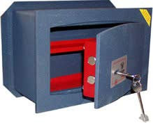 Casseforti Metalplus solo chiave l.260 h.180 p.150 - kg.7