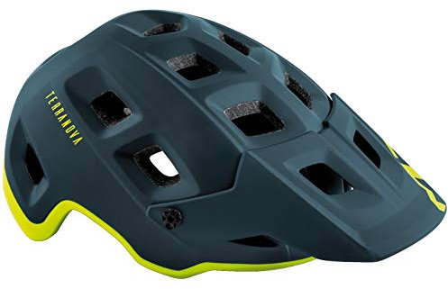 MET Terranova Helm Blue/Lime Green Matte Kopfumfang S | 52-56cm 2020 Fahrradhelm