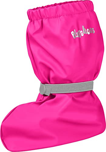 Playshoes Stivali Da Pioggia Con Fodera In Pile, Stivali Da Pioggia Con Fodera In Pile Unisex - Bambini e ragazzi, Rosa Neon, M