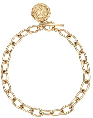 NOELANI Armband Edelstahl Damen Armschmuck, 19 cm, Gold, Münze, Kommt in Schmuck Geschenk Box, 2030644