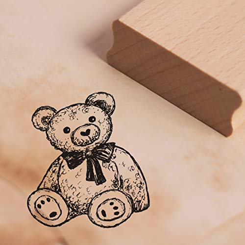 Stempel süßer Teddybär - Motivstempel ca. 34 x 38 mm