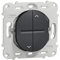 Schneider Electric - Ovalis - interrupteur 2 boutons pour volet roulant - fix. par vis -Anthracite - S461208