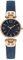 Anne Klein - Orologio da donna con cinturino in pelle, Blu/Oro Rosa