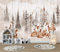 Papier Peint Forêt Du Cerf Sika 350X256Cm Papier Peint Jungle Salon Chambre Télévision Fond Mur Décoration De La Maison Paysage Naturel Murale