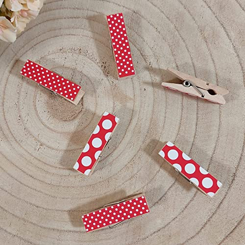 Sindy Bomboniere 60 Mollette Legno segnaposto per Cresima (mollette Rosse)