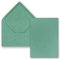 50 Stück Karte mit Umschlag Set - Einzel-Karten Din A5-14,8 x 21 cm Kraftpapier Eukalyptus mit Umschlägen Din C5-15,7 x 22,5 cm - Nassklebung