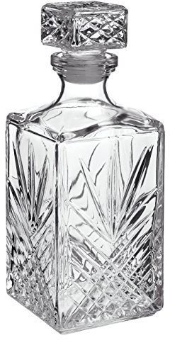 Bormiolio Rocco - Caraffa per whisky Selecta (colore trasparente, decanter 1000 ml, lavabile in lavastoviglie, caraffa in vetro con chiusura)