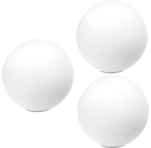 Cabilock 3pcs Large Glass Lamp Shade for Hanging Light Shade Screw in Lampshade Replacement for Floor Lamps Ceiling Fan Chandelier Wall Light Glass Chandeliers - Sphere