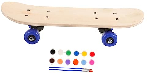 COHEALI 1 Satz Unfertiges Holzskateboard Graffiti-versorgung Unvollendetes Skateboard-Deck Geschenke Für Skateboard-Liebhaber Graffiti-Skateboard Skateboards Klassisch Planke Kind Hölzern