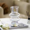 JSPYFITS Glasvasen für Dekoration, 20 cm, Hydrokultur-Glasvase, Blasen-Blumenvasen, dekorativ für Heimdekoration, flippig, modern, geometrisch für Wohnzimmer/Hochzeit/Party/Büro (schillernd)