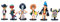6 Stück ONE PIECE Torte Topper, Figuren Tortendeko, Torte Kinder, Geburtstag Kuchendekoration, Geburtstags Party liefert, Cupcake-Figuren, Cartoon-Tortenaufleger, Deko Torte Mädchen Junge