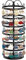 TANOSAN 6-Schicht Schmuckständer, Drehbar Schmuckhalter Ohrringhalter Ohrring ständer Organizer, Metall Schmuckaufbewahrung für Ohrring, Halskette, Armband (Schwarz)