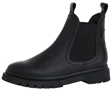 Tamaris Damen Chelsea Boots, Frauen Stiefeletten,Wechselfußbett,Comfort Lining,Kurzstiefel,uebergangsschuhe,uebergangsstiefel,Black,42 EU