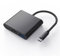 ZISONIX Adaptateur USB C vers USB 3.0, HUB 4K Adaptateur USB C vers HDMI Compatible avec MacBook Pro/Air, iPad Pro, HP, Google Chromebook, Samsung S20/S21+ Black