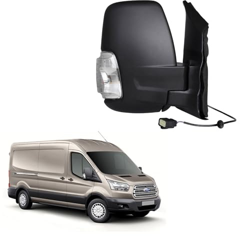 Convitex Außenspiegel für TRANSIT baujahr 2020 2021 2022 2023 2024 2025 Spiegel Elektrisch Beheizbar Mit Blinker 16w Rechts Beifahrerseite 6 pin Kurzarm