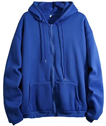 Femme Sweat à Capuche Zippée Décontractée Sweat-Shirt d'automne Hoodie Sport Zippé Manches Longues Veste Manteau Coupe-Vent Gilet Long Automne Veste Chaude Sweat Polaire Zippé Femme Rose Fushia