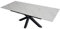 SAM Keramiktisch Millie | 180 x 90 cm | ausziehbar auf 220 cm | Farbe: weiß matt | Spider-Gestell Metall schwarz | pflegeleichter Esstisch/Esszimmertisch
